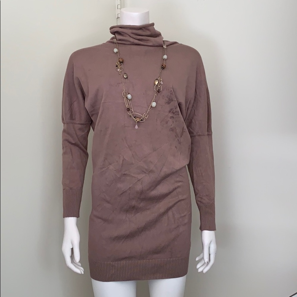 Mauve TurtleNeck Dress